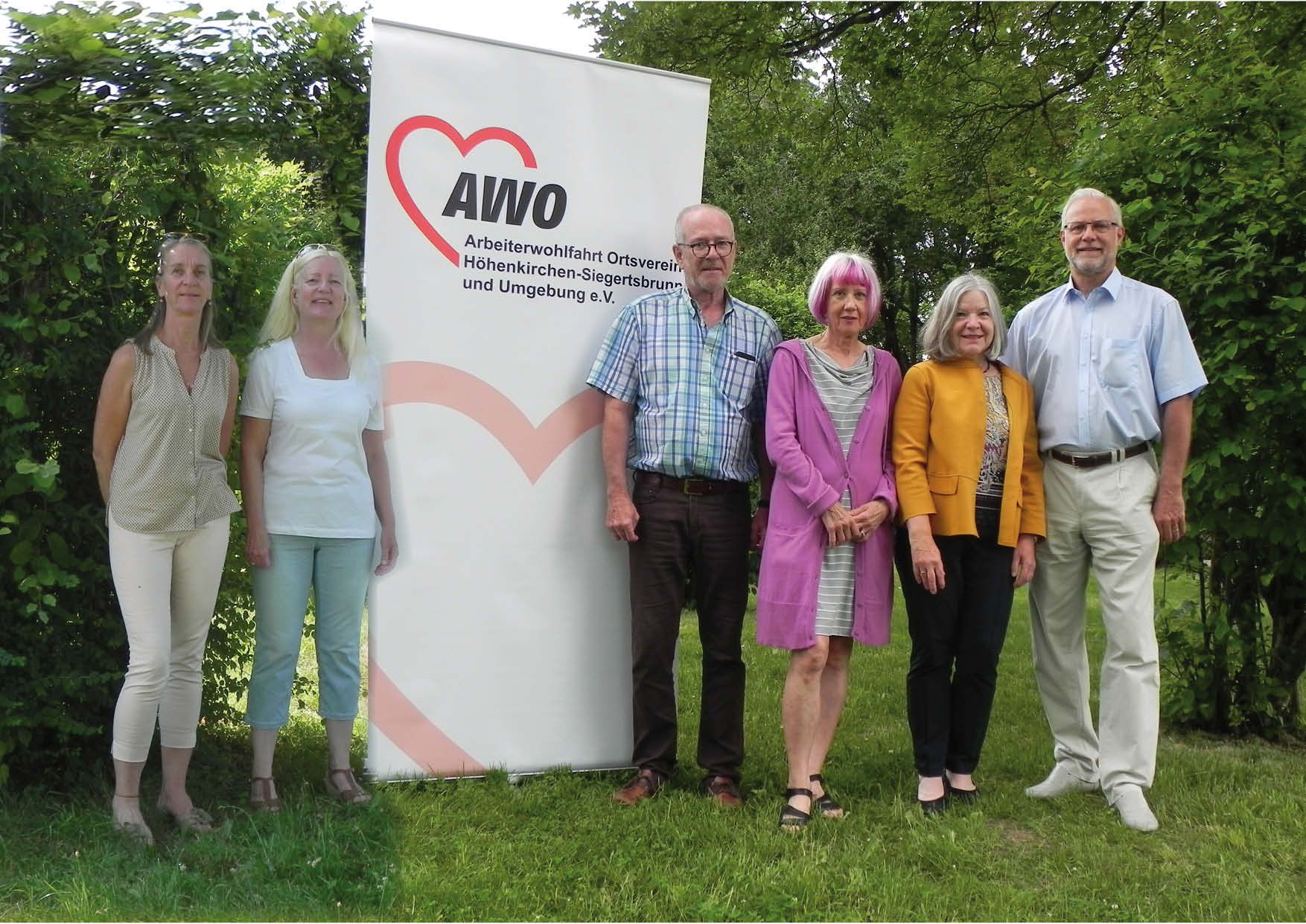 Der Vorstand des Ortsverbands (v.l) Antoinette Schmelter-Kaiser, Eva Katharina Maurath, Thomas Maurath, Rita Fischer, Vorstand Karin Döhnel und Christof Zietsch hat sich viel vorgenommen.