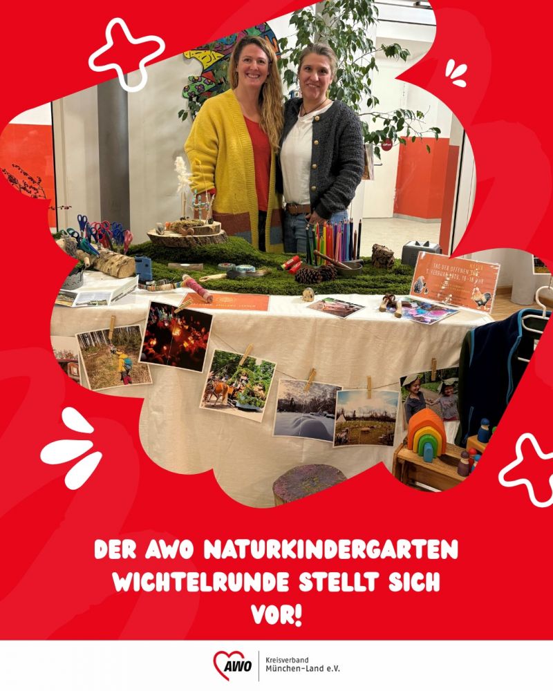 Leitungsteam am Stand der Wichtelrunde