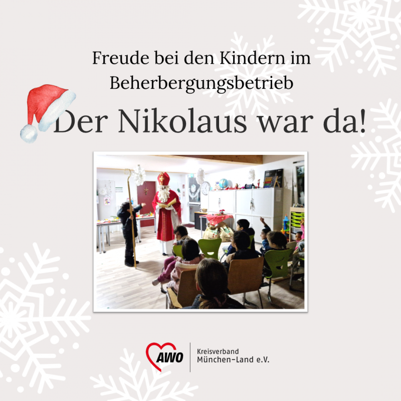 Kinder freuen sich über Nikolausbesuch