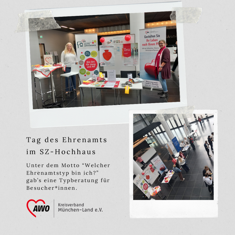 Stand des AWO Kreisverbands auf SZ Tag des Ehrenamts