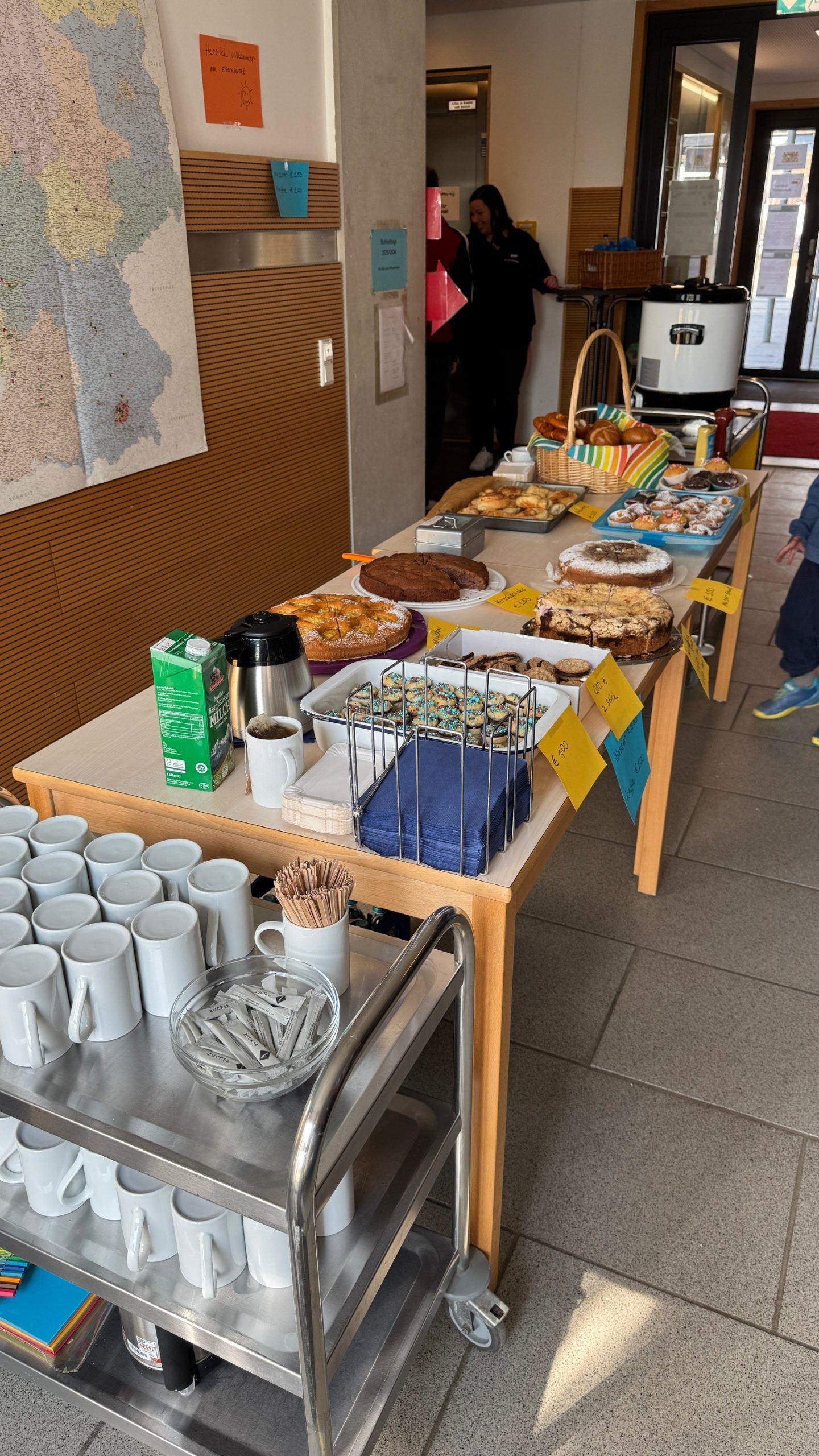 Büffet zum Tag der offenen Tür