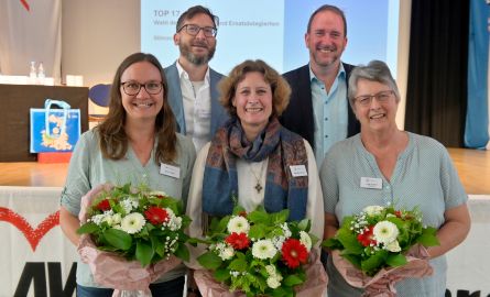 (v.l): Anna Huber,  Dr. Andreas Dingler, Manuael Lüning, Dr. Andreas C. Hofmann und Jutta Schödl