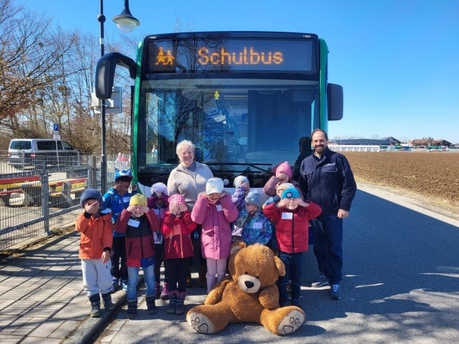 Verkehrstraining der Vorschulkinder