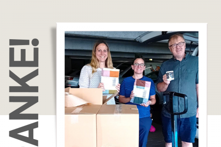 Bettwäsche und Tassen für die Wohnungsnotfallhilfe