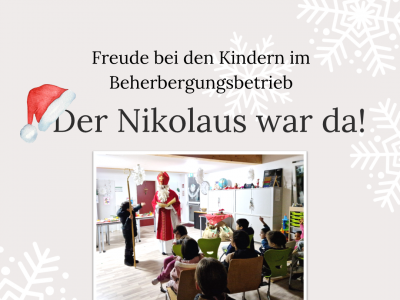 Freude im Beherbergungsbetrieb: Der Nikolaus war da