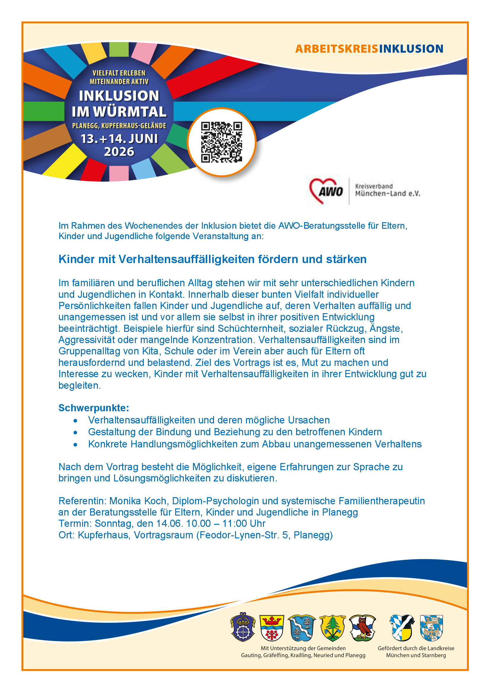 Plakat zur Vortragsankündigung