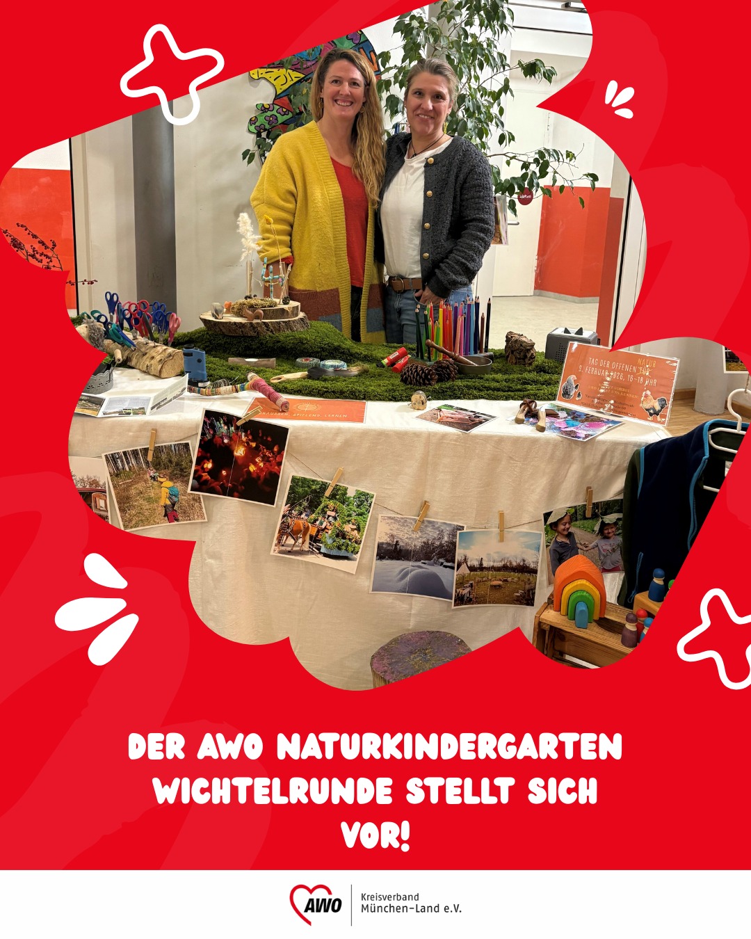 Leitungsteam am Stand der Wichtelrunde
