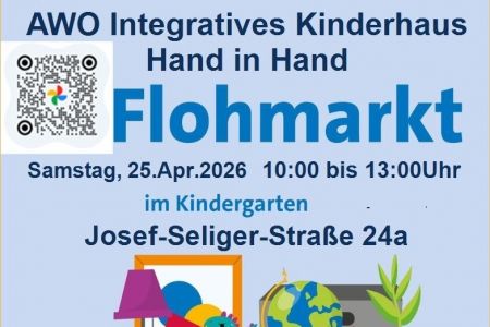 25. April: Kommt vorbei zum Flohmarkt im Integrativen Kinderhaus „Hand in Hand“!