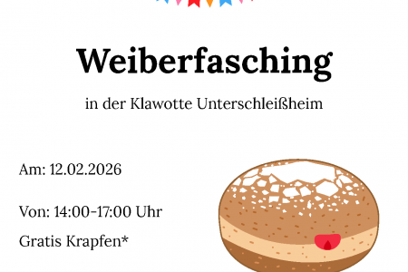 Klawotte Unterschleißheim lädt zum Weiberfasching am 12.2. ein