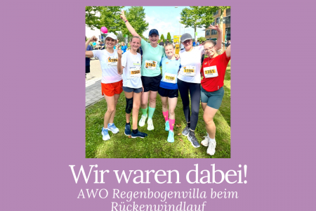 Wir waren dabei: Kinderhaus Regenbogenvilla beim Rückenwindlauf!