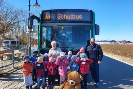 Verkehrstraining der Vorschulkinder