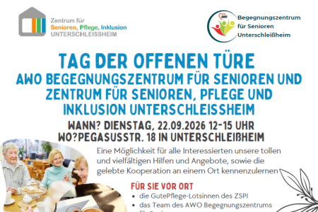 Tag der offenen Tür: Angebote für Senior*innen, Pflege und Inklusion in Unterschleißheim kennenlernen