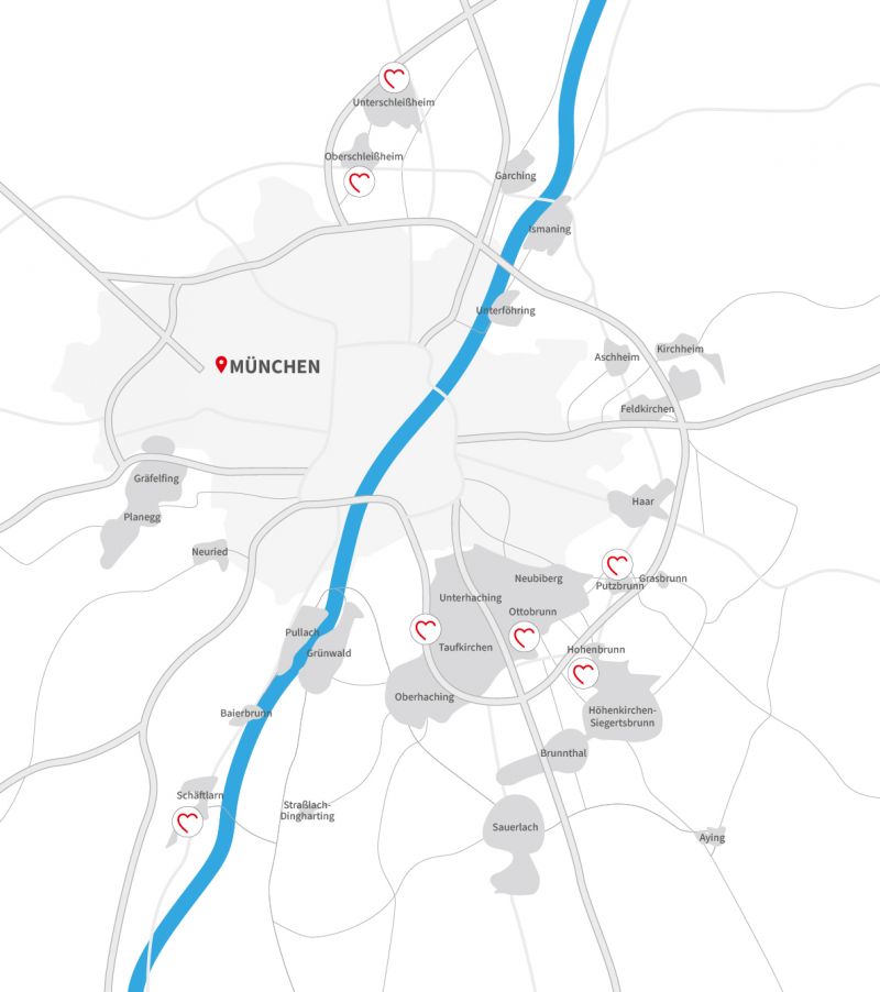 Karte KJSA an Grundschulen und weiterführenden Schulen 