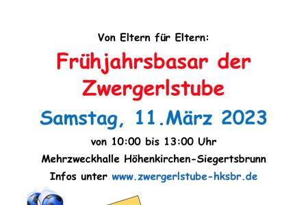 Von Eltern für Eltern: Der Frühjahrsbasar der Zwergerlstube