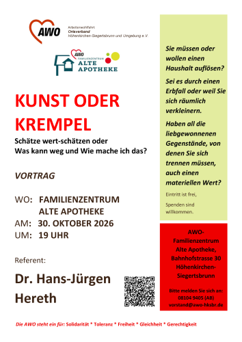 OV HöSi: Vortrag zu „Kunst oder Krempel?“