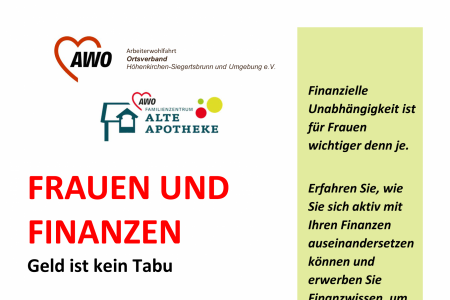 Frauen und Finanzen – Geld ist kein Tabu: Vortrag am 22.01. im Familienzentrum
