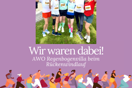 Wir waren dabei: Kinderhaus Regenbogenvilla beim Rückenwindlauf!