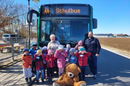 Verkehrstraining der Vorschulkinder