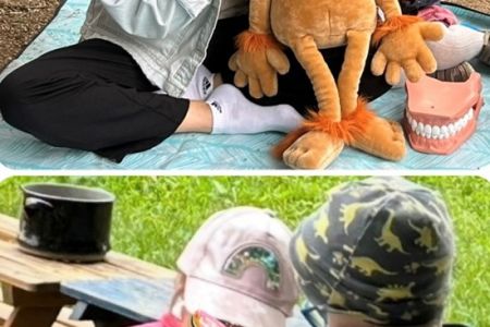 Zähne zeigen im Grünen