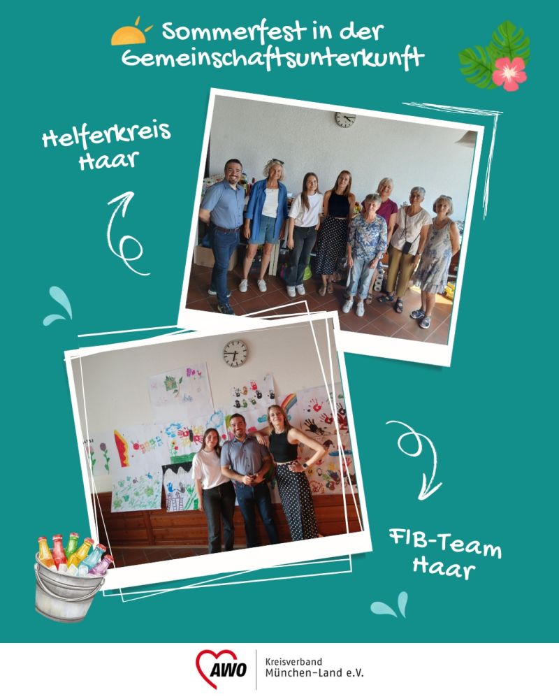 Collage Sommerfest FIB Haar