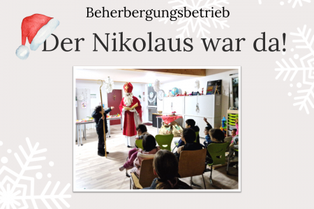 Freude im Beherbergungsbetrieb: Der Nikolaus war da