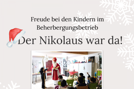 Freude im Beherbergungsbetrieb: Der Nikolaus war da