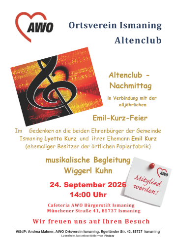 Altenclub-Nachmittag mit Emil-Kurz-Feier