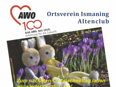 Altenclub: Nächster Clubnachmittag am 26. März