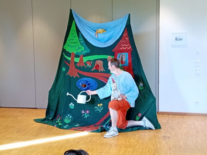 Besuch beim Puppentheater