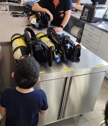 Kinderhaus Hand in Hand: Vorschulausflug zur Feuerwehr
