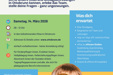 Ottobrunn: „Hand im Hand“ beim Tag der offenen Tür für Pädagog*innen am 14. März 2026
