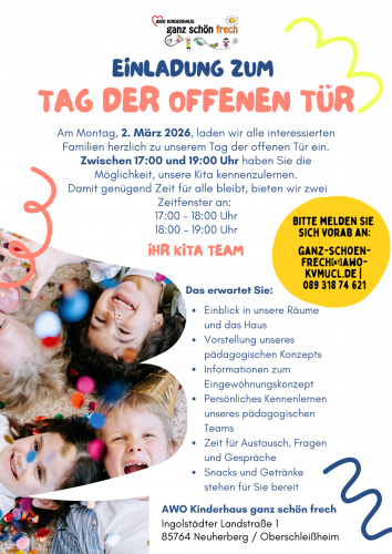 ganz schön frech: Tag der offenen Tür am 2. März